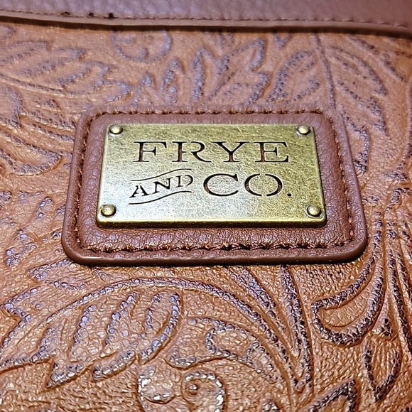 FRYE and Co Embossed Large Shoulder Tote Bag - Picture 2 of 12